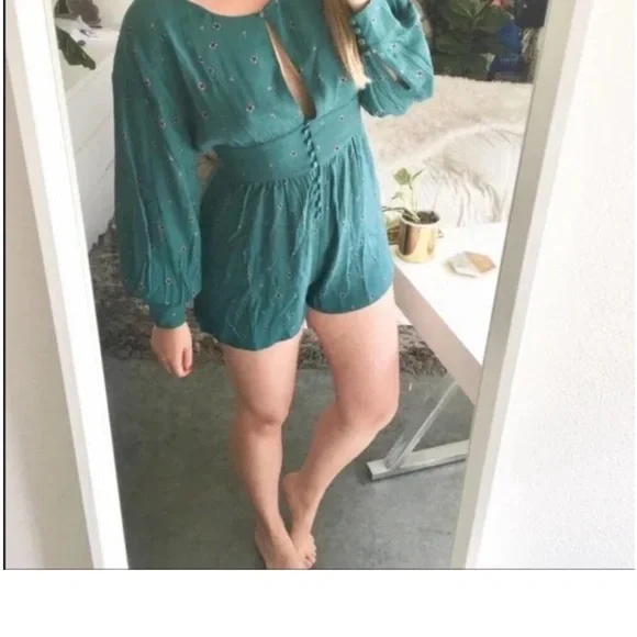 FREE PEOPLE Love Grows Romper NWT - Picture 7 of 15